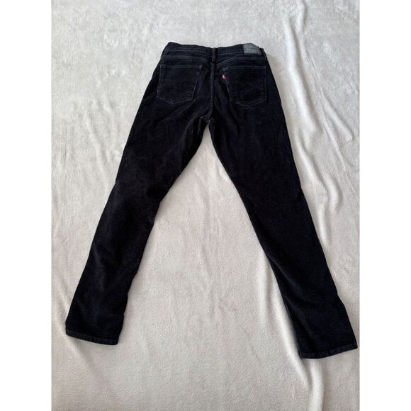Levi's Womens 311 SHAPING SKINNY CORDUROY PANTS  Size 30 Soft‎ Black - Picture 6 of 11